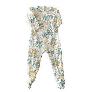 Hanna Kay Dragon Print Kids Footie Size 3-6M